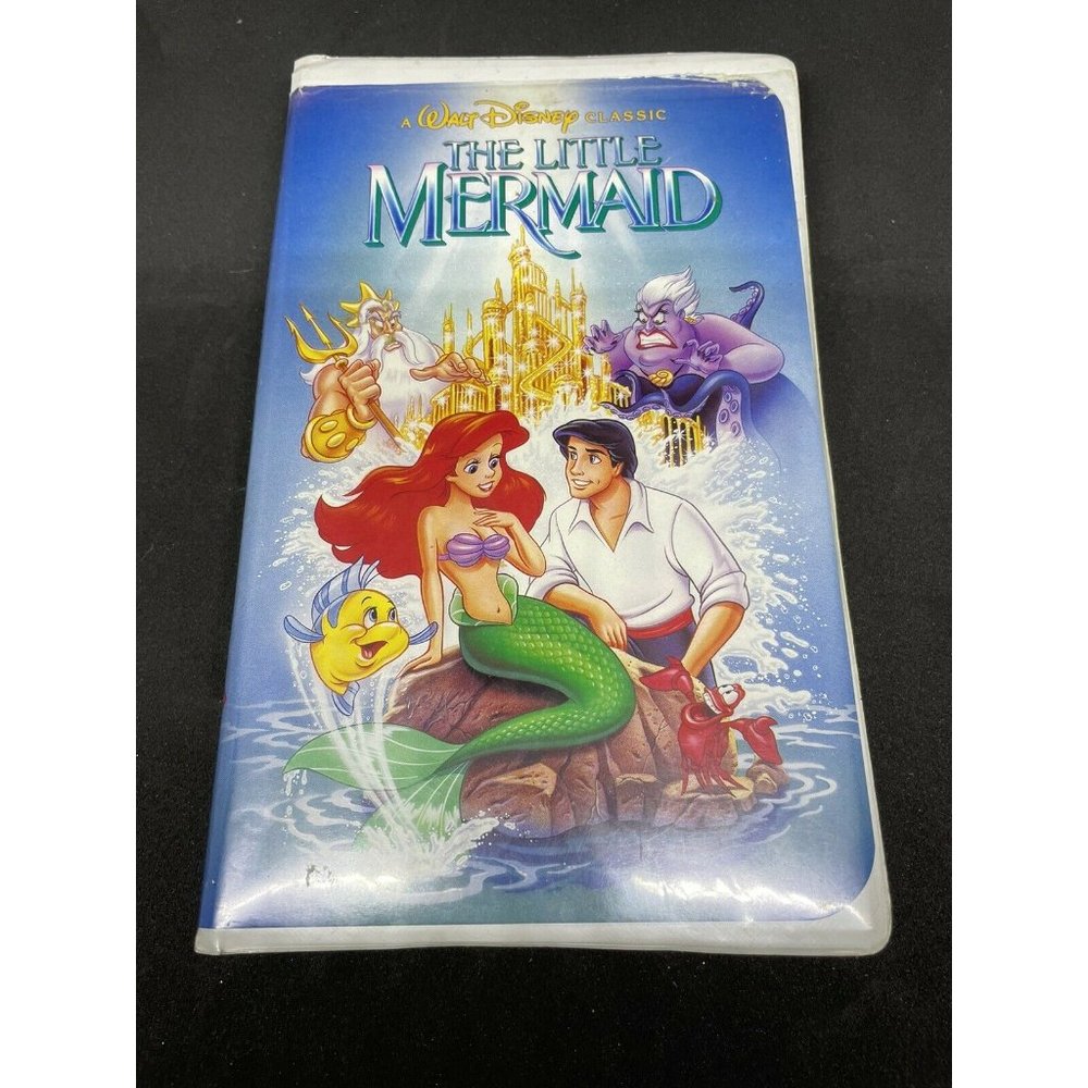 Disney The Little Mermaid (VHS, 1989, Black Diamond Edition)BANNED COVER!!!